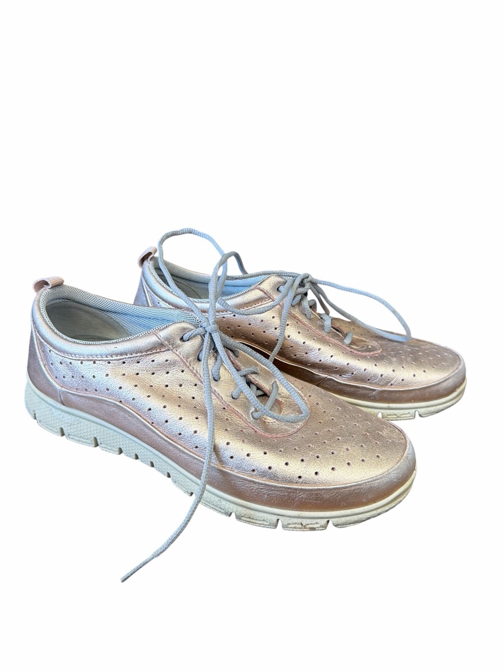 Hotter Comfort Metallic Rose Lace-Up Sneakers Women’s 9.5